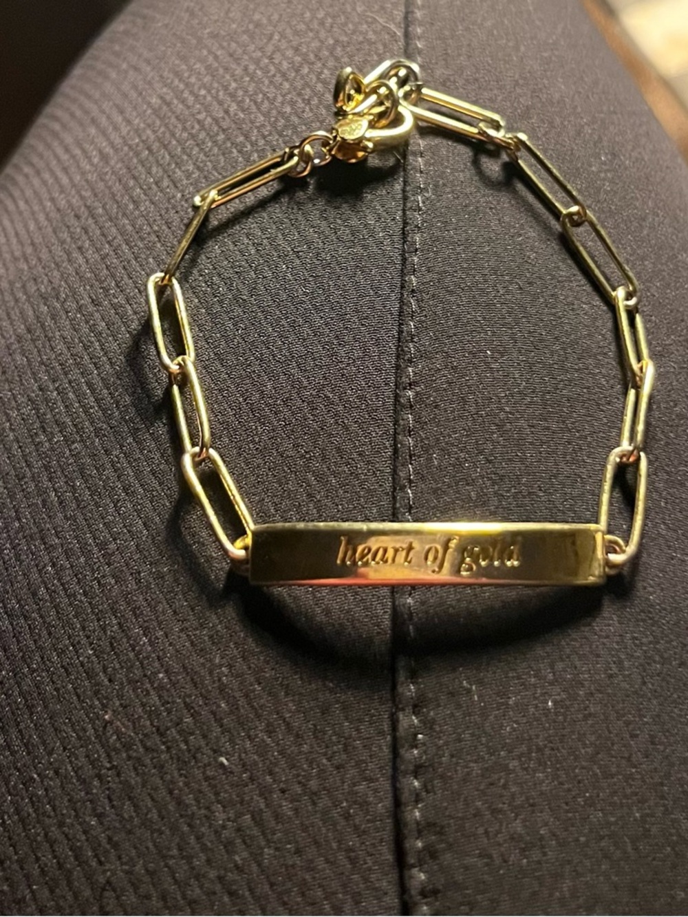 kate spade Gold 'heart of gold' Link Bracelet Bar